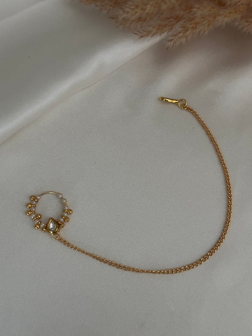 Bridal Pearl Nose Ring