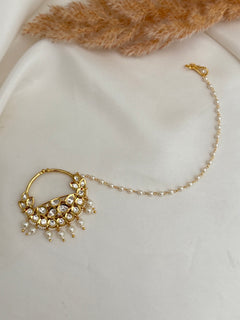 Bridal Tyani kundan Nose Ring