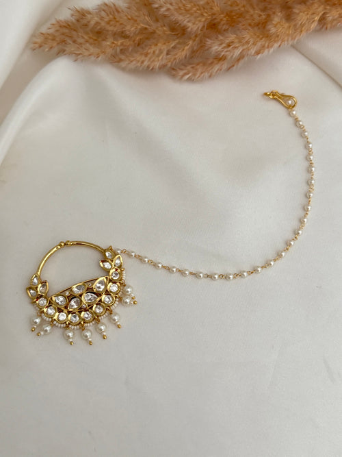 Bridal Tyani kundan Nose Ring