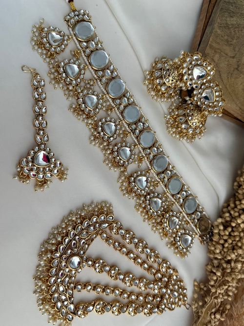 Pearl Uncut Kundan Choker Set