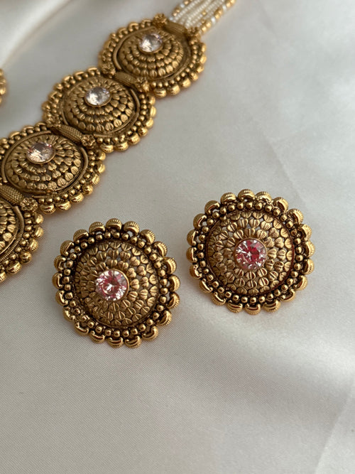 Pearl Gold Choker Set