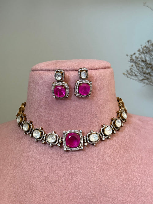 American Diamond Necklace Set
