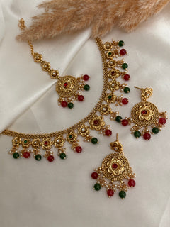 Pink Gold Choker Set