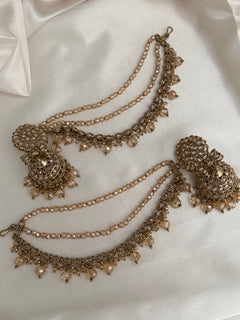 Bridal Gold polki Kundan Necklace Set