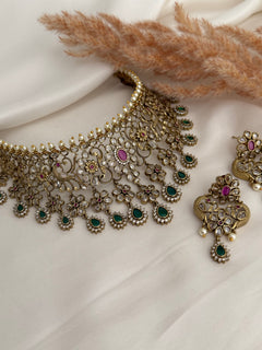 Polki necklace set