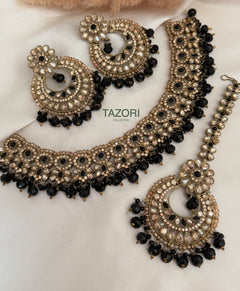 Pearl Polki Necklace Set