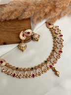 Meenakari Polki Necklace Set