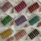 Antique Gold stone Bangle Set