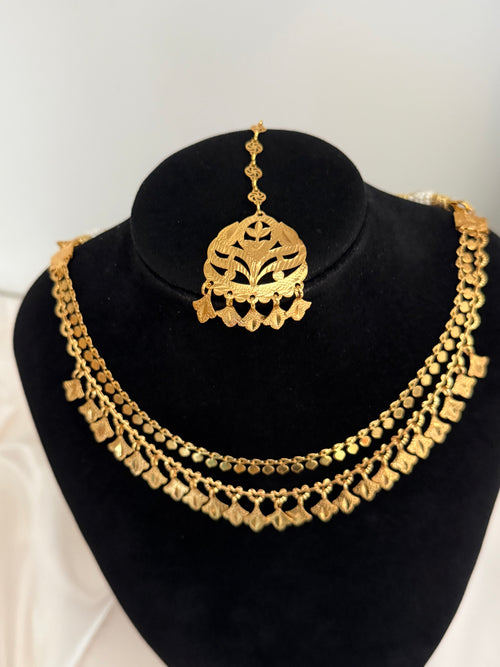 Traditonal Patra double necklace set