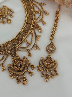 Mira Gold Necklace Set