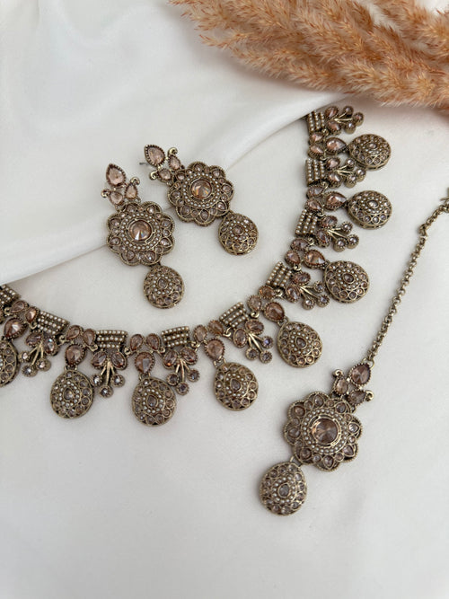 Zara Polki Necklace Set