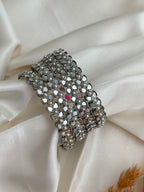 Silver Mirror Bangle Set of 4