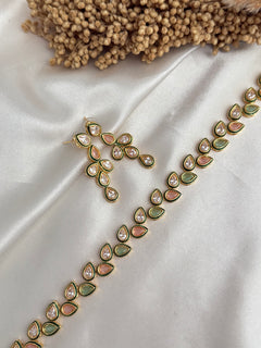 Polki Kundan Choker/necklace Set