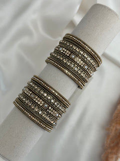 Gold Imitation Polki Kada Set