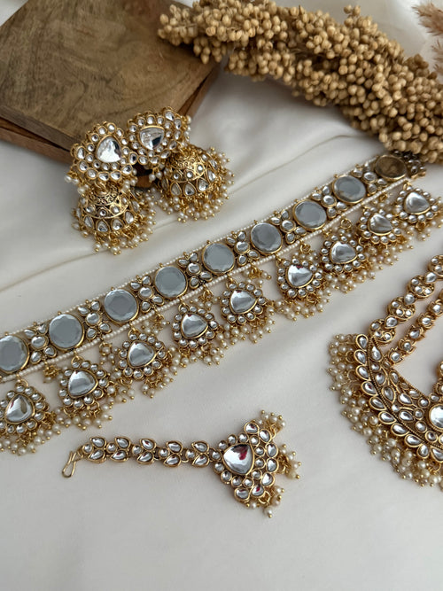 Pearl Uncut Kundan Choker Set