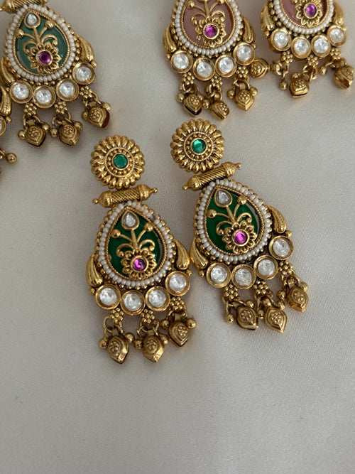 Heritage Kundan earrings