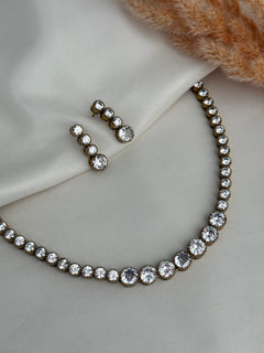 American Diamond Necklace Set
