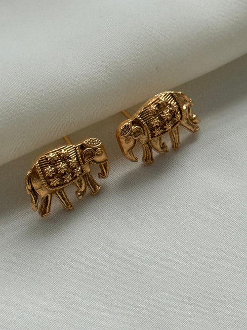 Gold imitation Elephant Necklace Set