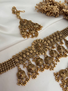Gold imitation Choker Set
