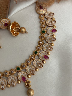 Meenakari Polki Necklace Set