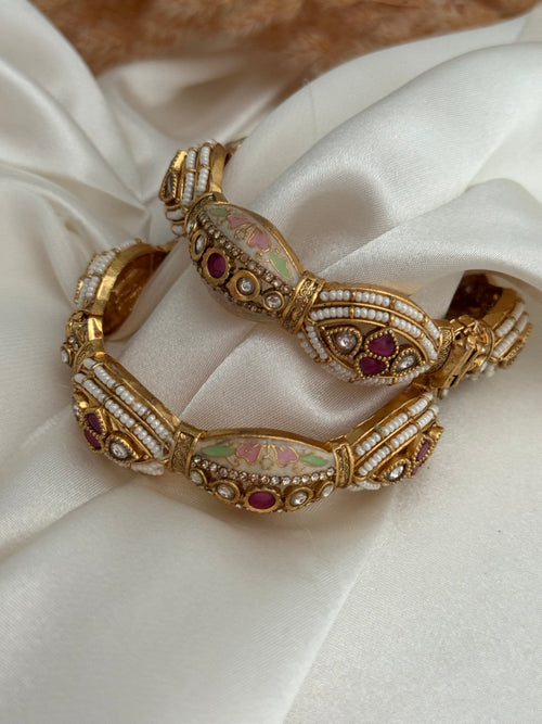 Antique Gold Kada Set