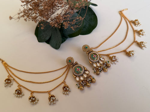 Heritage earrings x Saharas