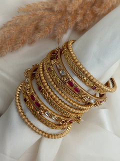 Gold Imitation bangle stack