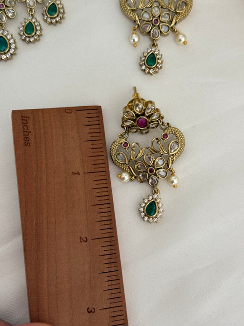 Polki necklace set