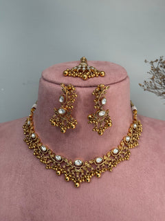 Aarya Gold imitation necklace Set