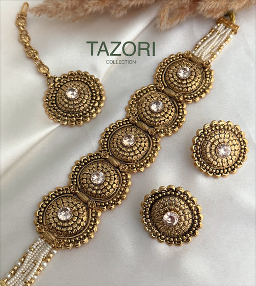 Pearl Gold Choker Set