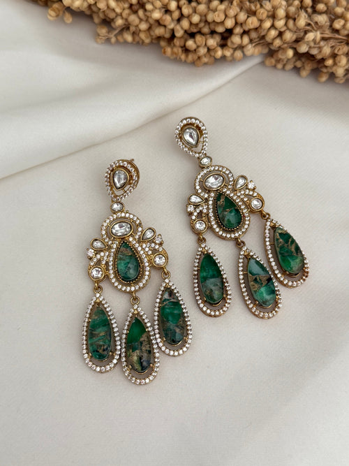 Monalisa fire stone earrings