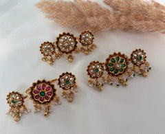 Bridal Polki Adjustable Ring
