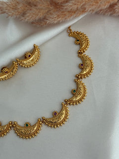 Chand Gold Choker/necklace Set