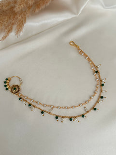 Bridal Maroon Nose Ring