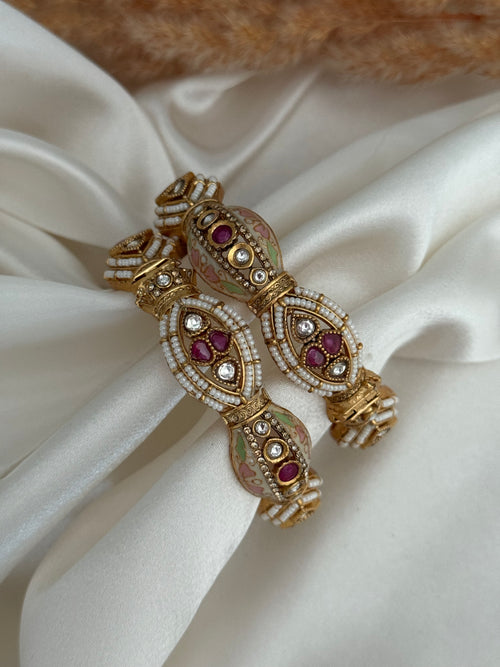 Antique Gold Kada Set