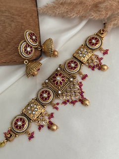 Pearl Gold Necklace Set