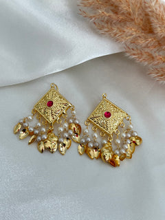 Traditional pipple patti earrings