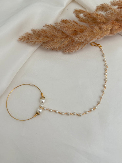 Bridal Pearl Nose Ring