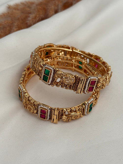 Gold imitation Kada set