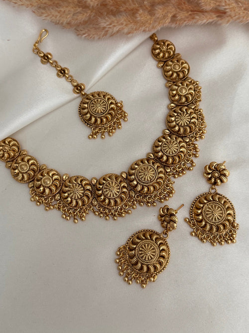 Gold Imitation Necklace Set