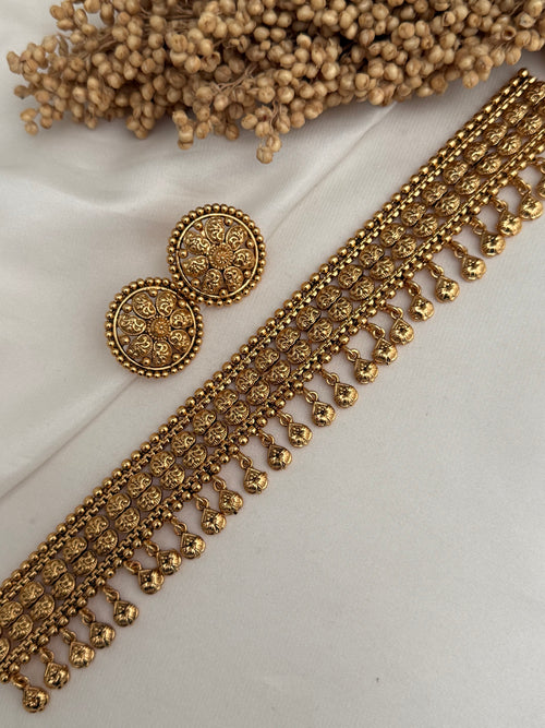 Gold imitation Choker Set