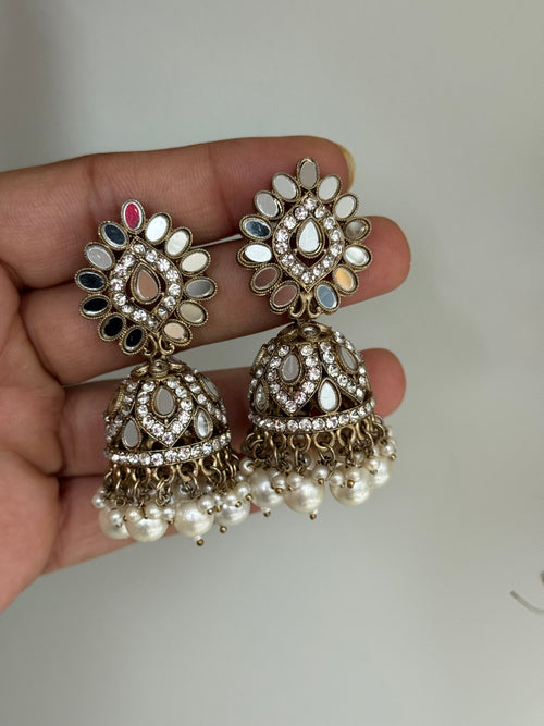 Pearl mirror Necklace Set
