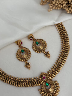 Gold imitation necklace Set