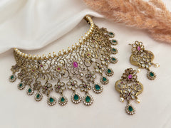Polki necklace set