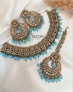 Pearl Polki Necklace Set