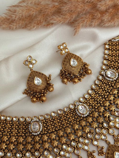 Gold imitation bridal Choker Set