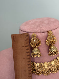 Chahat gold Choker Set