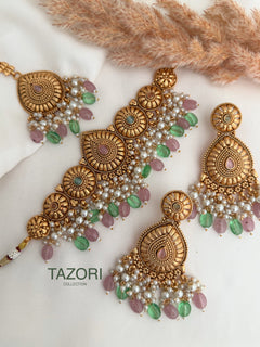 Bhavi Gold Imitation Choker Set