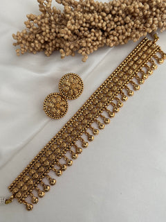 Gold imitation Choker Set