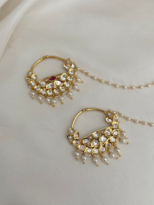 Bridal Tyani kundan Nose Ring